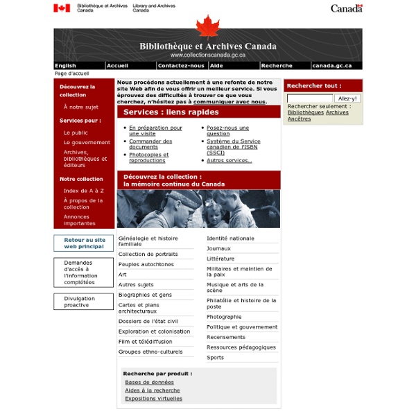 Bibliothèque et Archives Canada