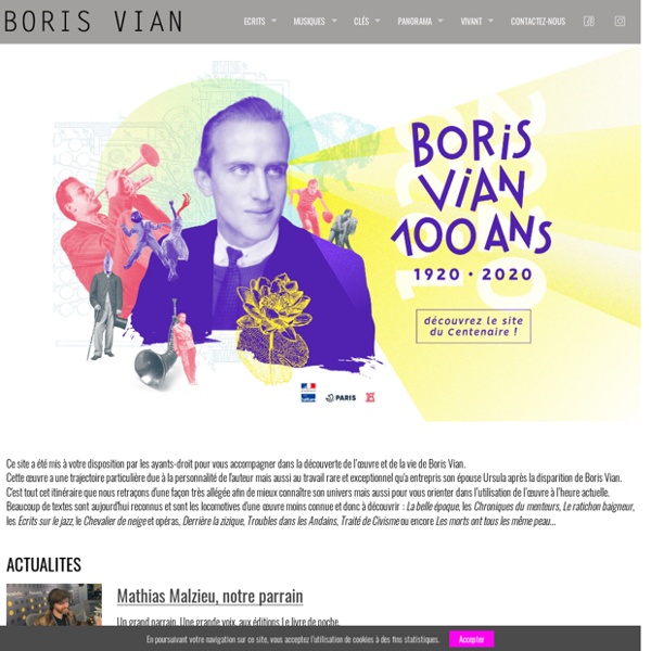 Boris Vian - site officiel