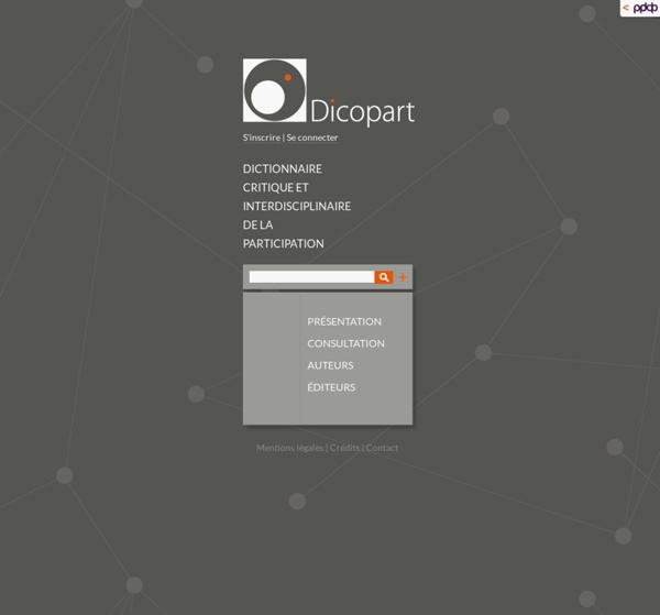 DicoPart - Dictionnaire critique et interdisciplinaire de la participation