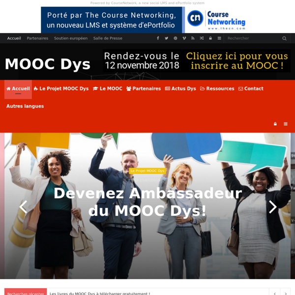Accueil du MOOC Dys