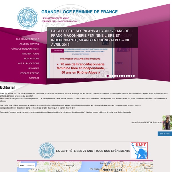 Accueil : Grande Loge Féminine de France