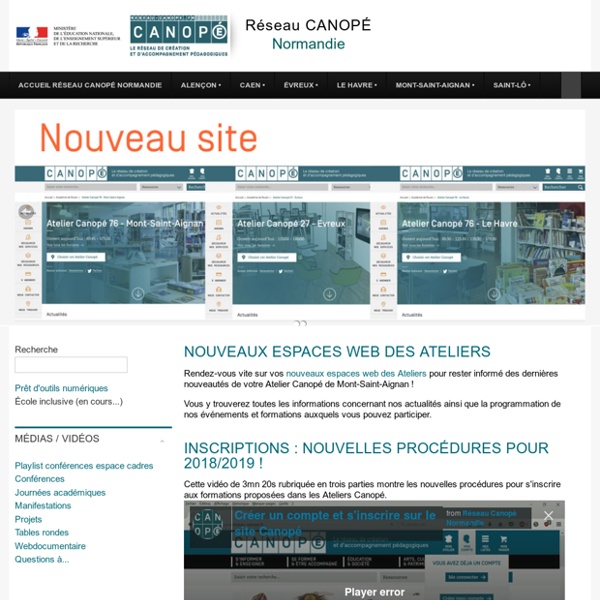 Accueil du site CRDP - Académie de Rouen