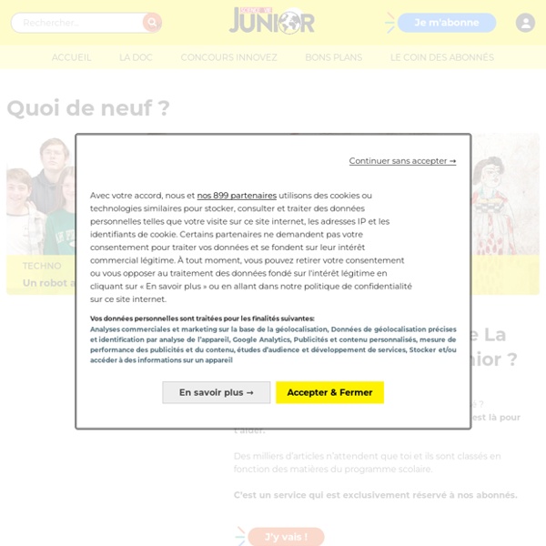 Science et vie junior - Le mag et le site des ados curieux