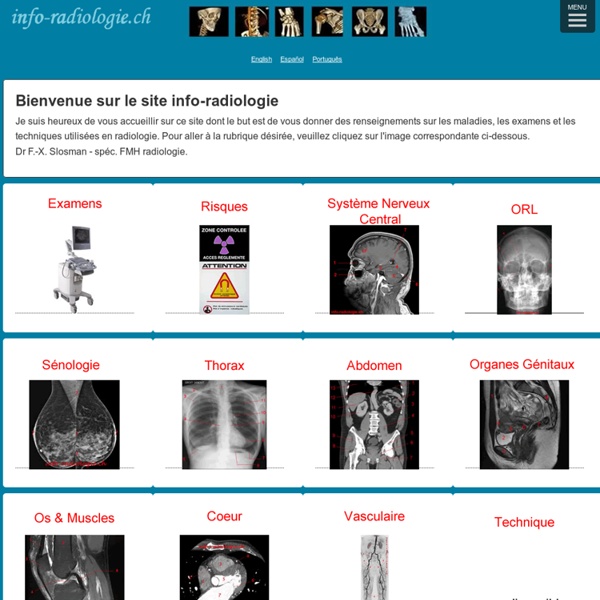Page d'accueil du site info-radiologie.ch