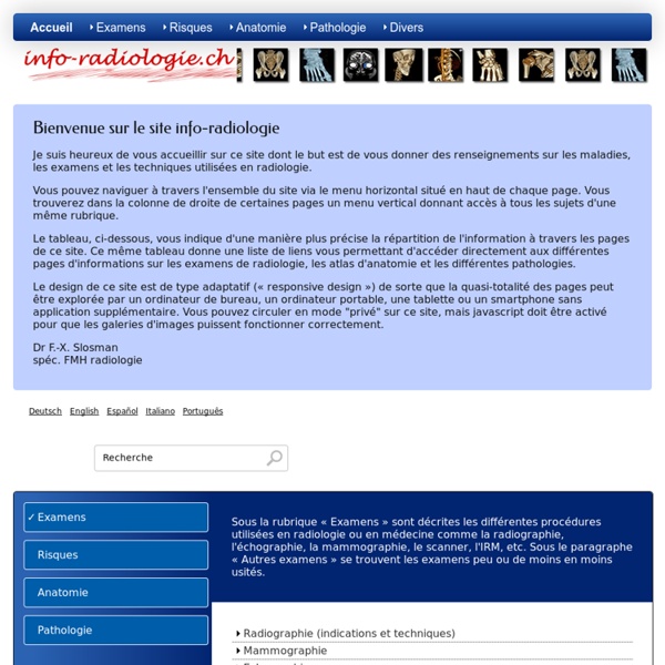 Accueil du site info-radiologie.ch