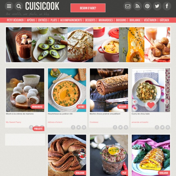 Accueil - Recettes de cuisine & Photos − Cuisicook