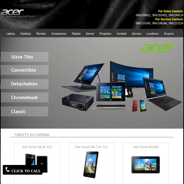 Acer desktop service center in Tablets chennai