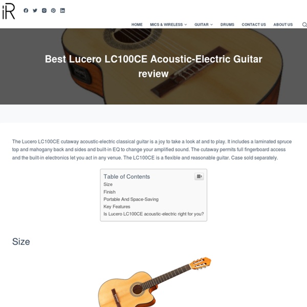 Best Lucero LC100CE Acoustic-Electric Guitar review - instroreview.com