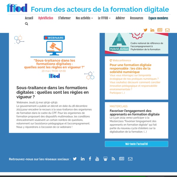 FFFOD - Forum Français de Formation Ouverte et à Distance