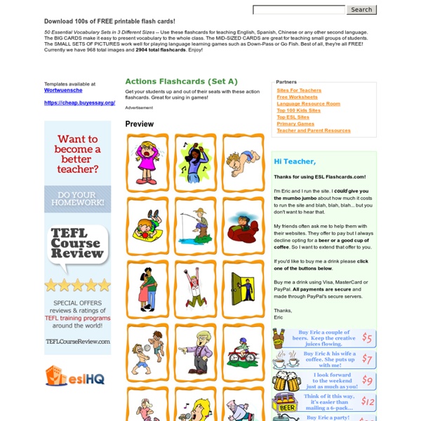 Actions Flashcards