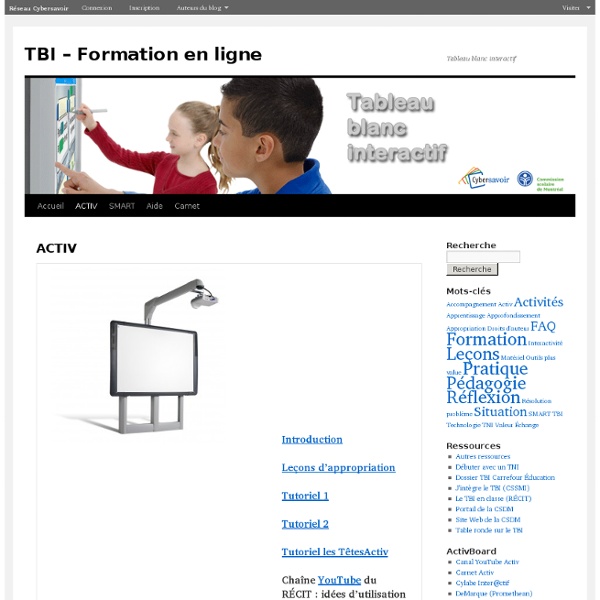 TBI – Formation en ligne: ACTIV