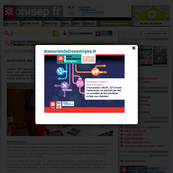 Activités de classe pour la DP3