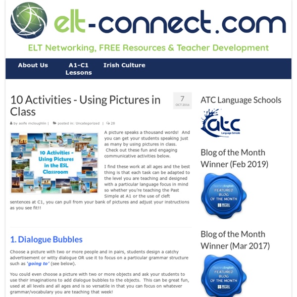 10 Activities - Using Pictures in Class - ELT Connect