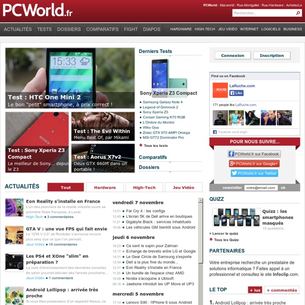 PCWorld.fr - Toute l'actualité du monde informatique et high-tech