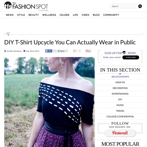 DIY T-Shirt Upcycle You Can Actually Wear in Public