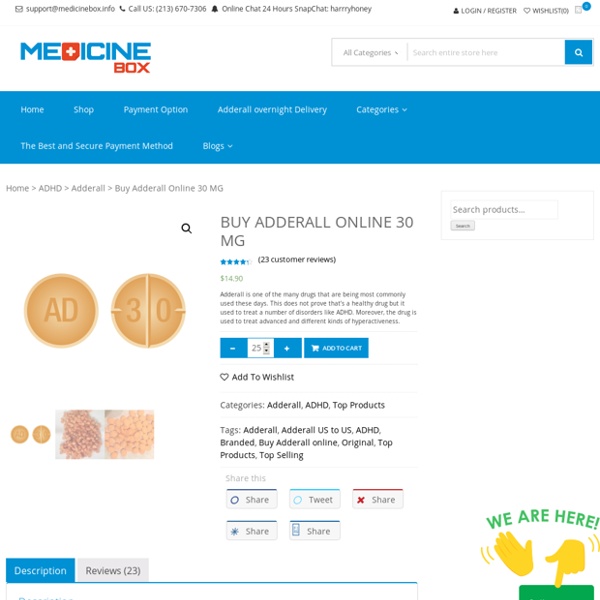 Buy Adderall online 30 MG without Prescription