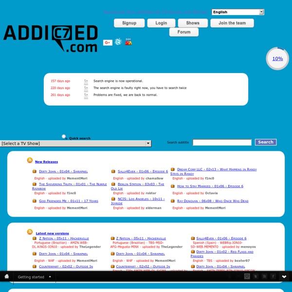 Addic7ed.com - The source of latest TV subtitles