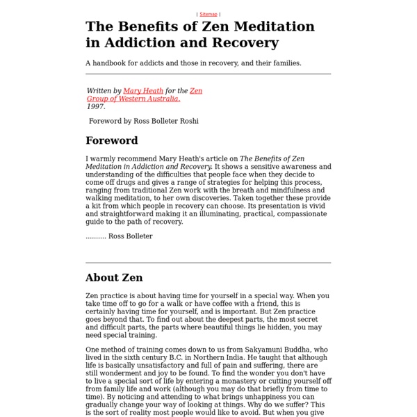 Addiction and Zen