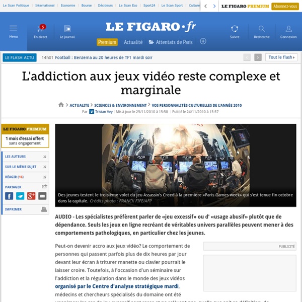 Sciences : L'addiction aux jeux vidéo reste complexe et marginale