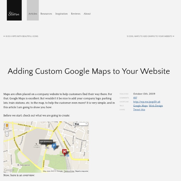 Adding Custom Google Maps to Your Website