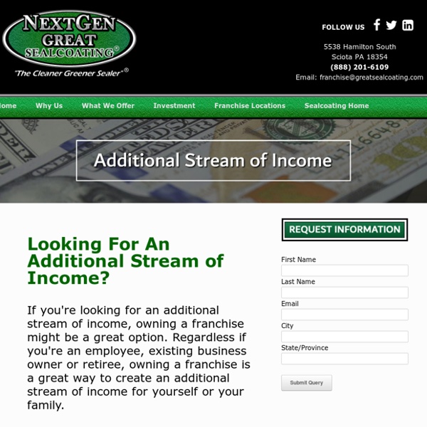 Additional Stream of Income With Franchise