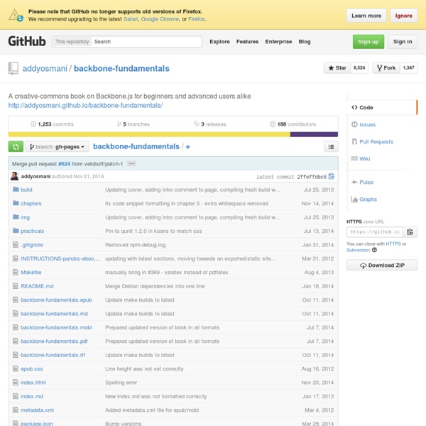Addyosmani/backbone-fundamentals - GitHub