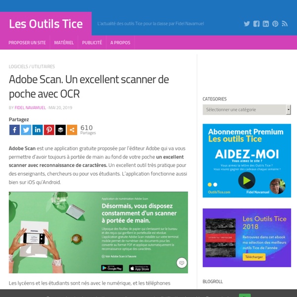 Adobe Scan. Un excellent scanner de poche avec OCR
