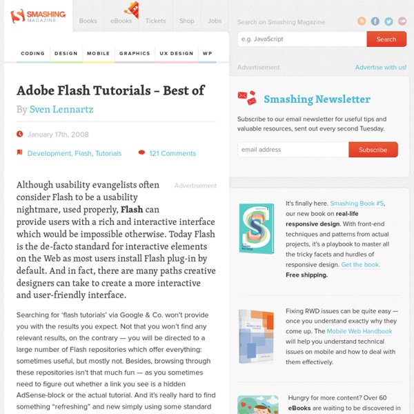 Adobe Flash Tutorials – Best of « Smashing Magazine