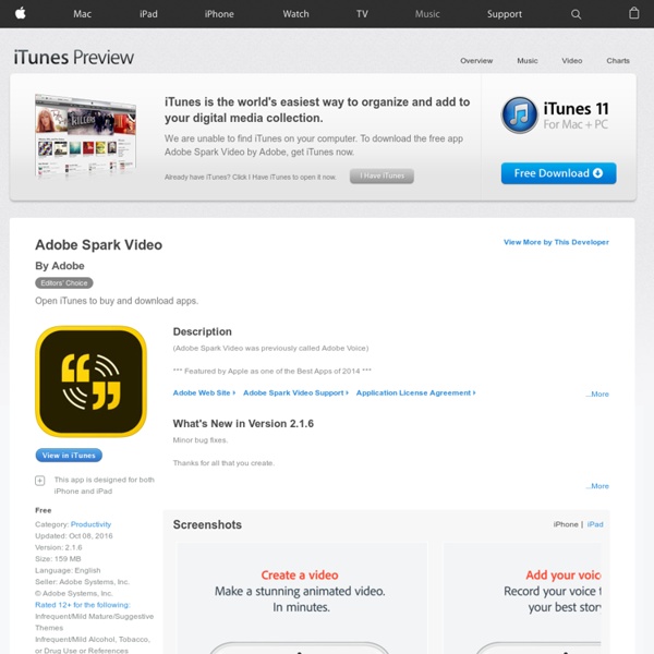 Adobe Voice – Show your story on the App Store