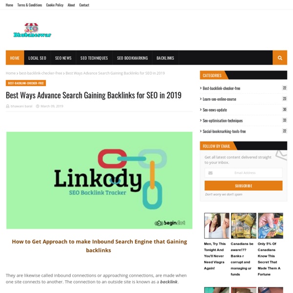 Best Ways Advance Search Gaining Backlinks for SEO in 2019