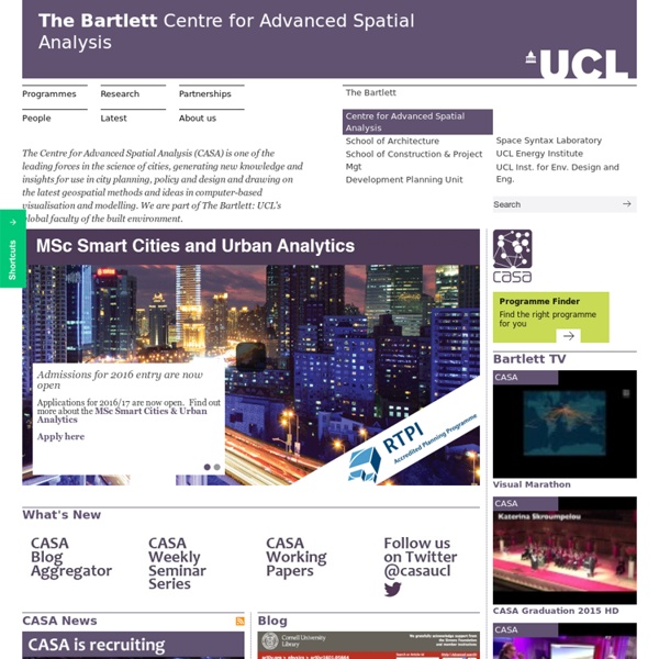 Centre for Advanced Spatial Analysis