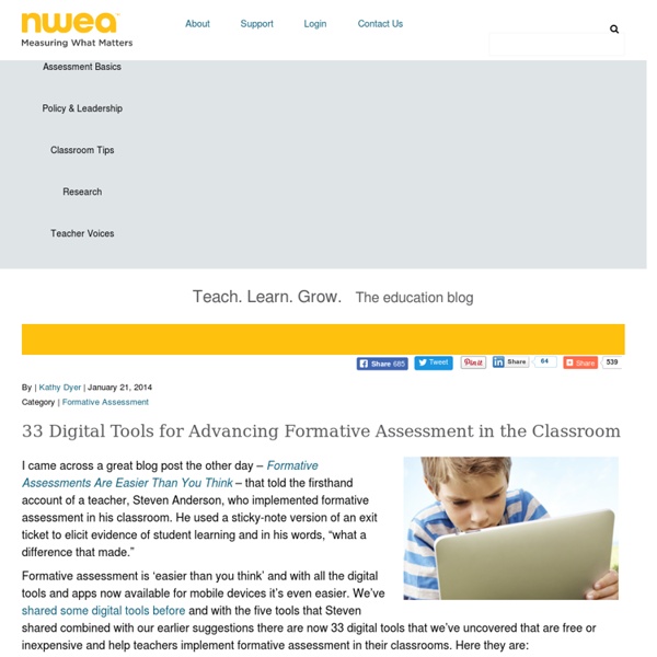 33 Digital Tools for Advancing Formative Assessment in the Classroom