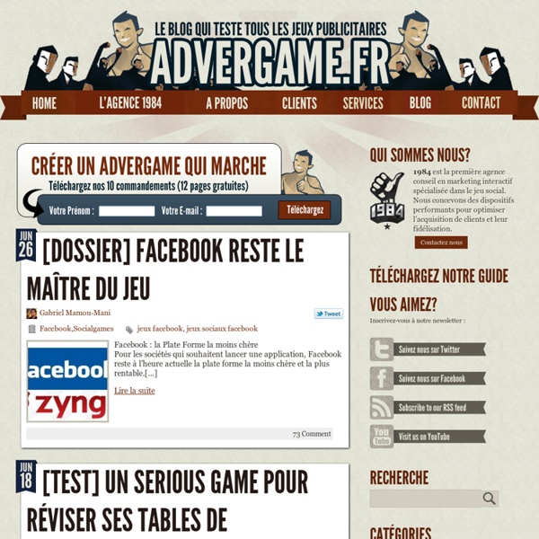 Advergame.fr → advergames et jeux sociaux