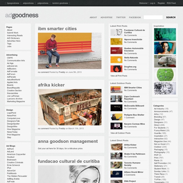 Advertising/design goodness - advertising and design blog