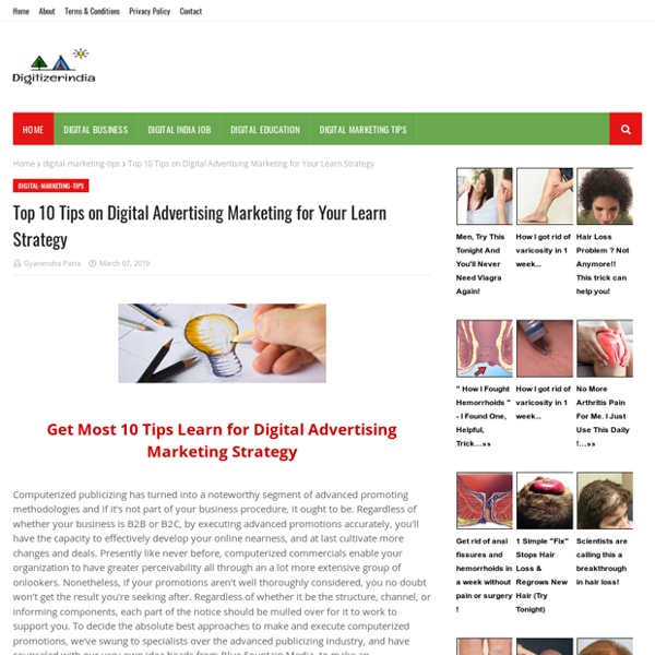 Top 10 Tips on Digital Advertising Marketing for Your Learn Strategy