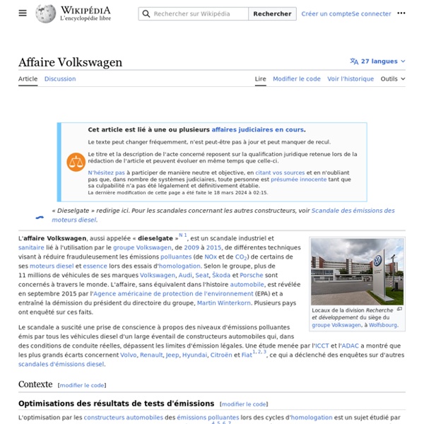 Un membre de la communauté publie à la place de la marque sur Wikipédia (Affaire Volkswagen)