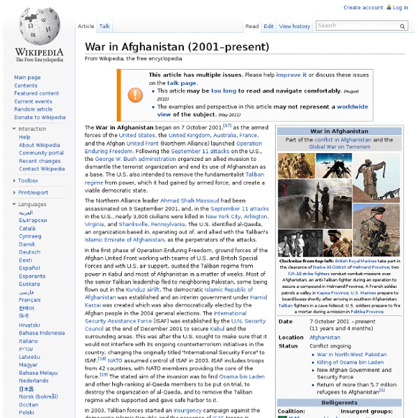 War in Afghanistan (2001–present)