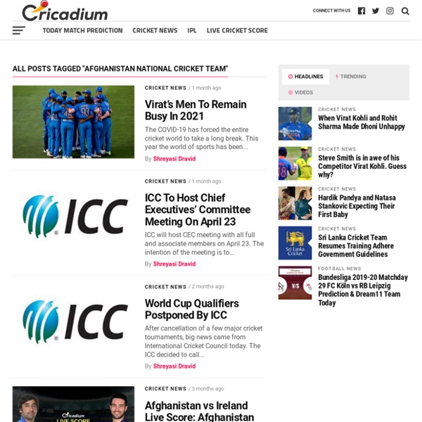 Afghanistan National Cricket Team News, Matches, and Squad