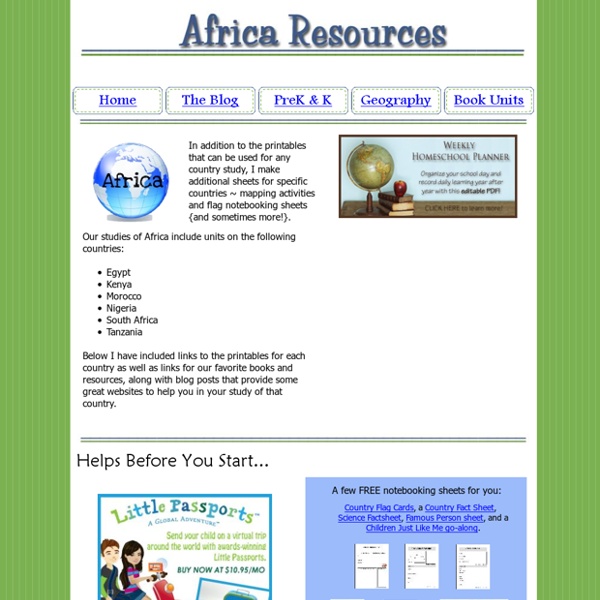 Africa Lesson Plans and Resources