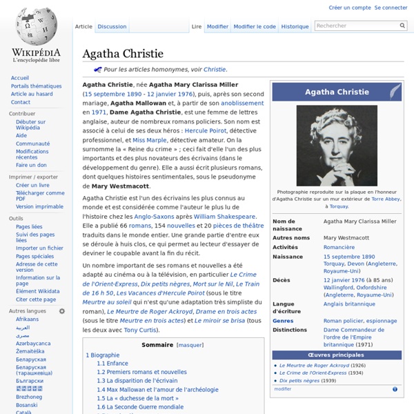 Agatha Christie