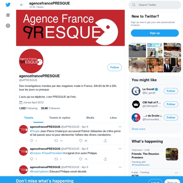 RédacFrancePresque (RFPresque) sur Twitter