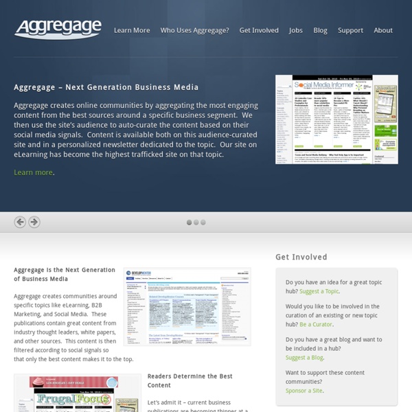 Aggregage - Aggregating Great Content and Engaging Audiences