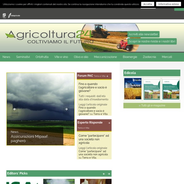 Il portale dei settori agricolo, agroalimentare e agroindustriale