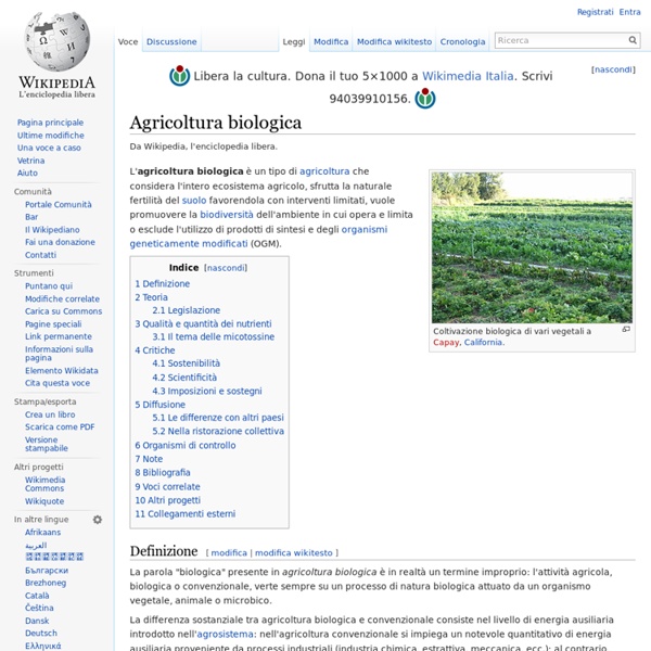 Agricoltura biologica