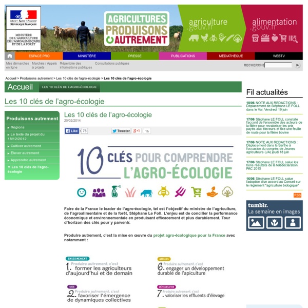 Les 10 clés de l'agro-écologie