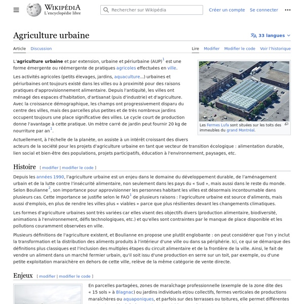 Agriculture urbaine