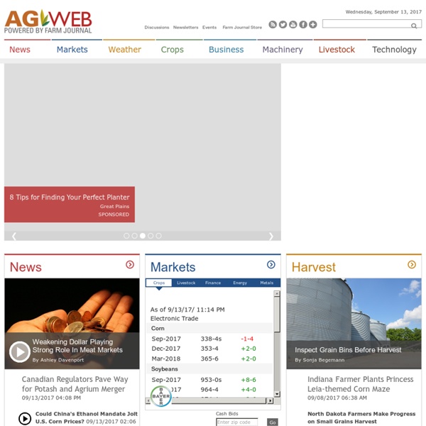 Agriculture News, Commodity Markets & Prices from AgWeb