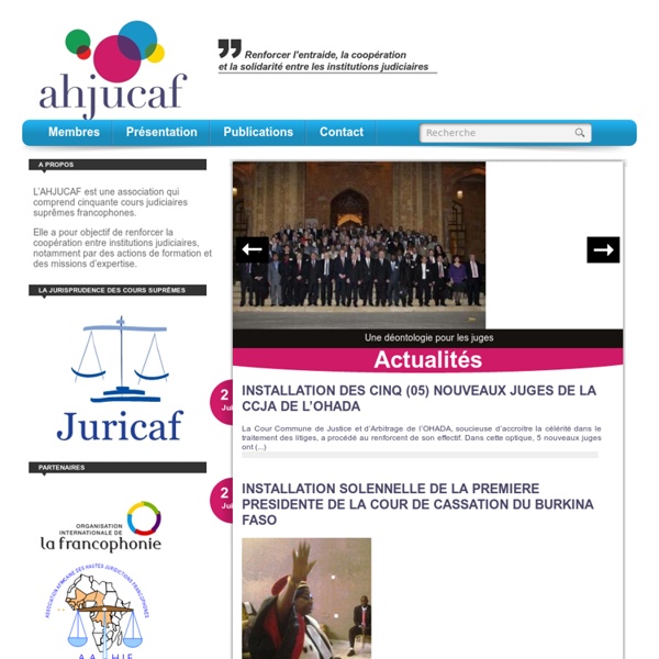 AHJUCAF: Association des Hautes juridictions de cassation des pays francophones