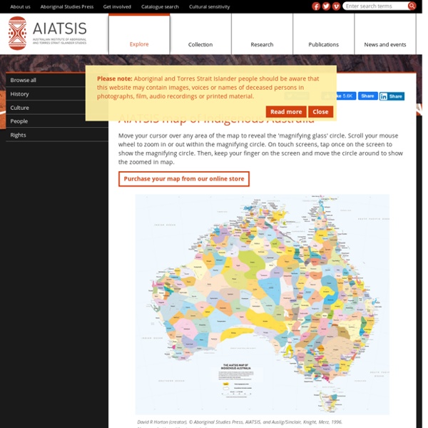 AIATSIS map of Indigenous Australia