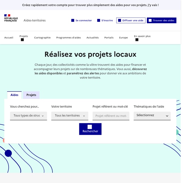 Aides publiques pour les collectivités □